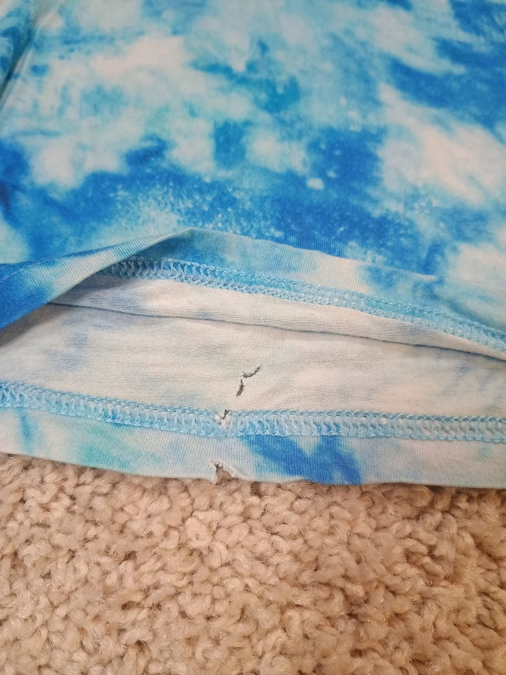 Little Sleepies Blue Water Color And Grey Marble PJ Sets
